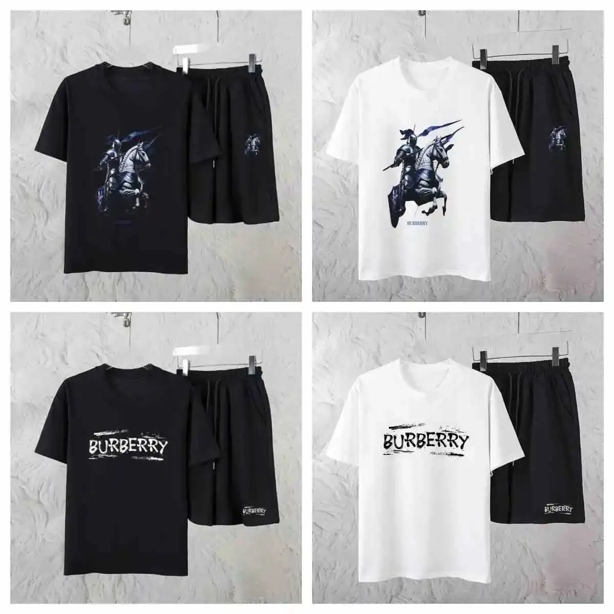 Burberry Knight Graphic T-Shirt/Shorts Set [4 styles]
