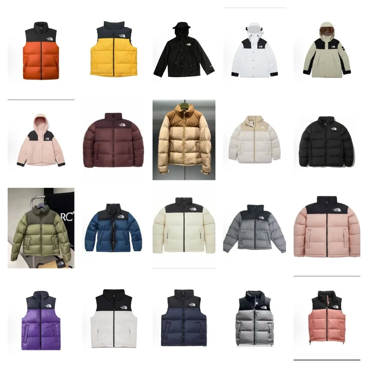 The North Face Nuptse Jacket/Vest [20 styles]