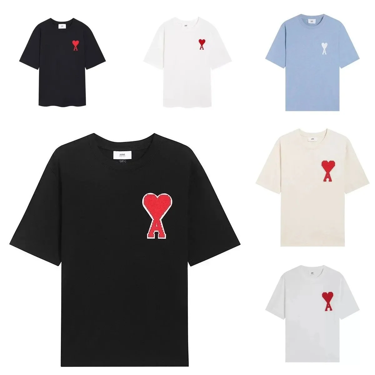 Ami Paris Heart Logo T-Shirt [28 styles]