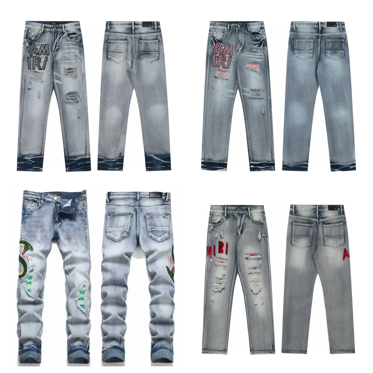 Amiri Distressed Denim Jeans [4 styles]