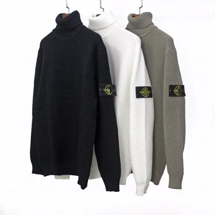 Stone Island Ribbed Turtleneck Sweater [3 styles]