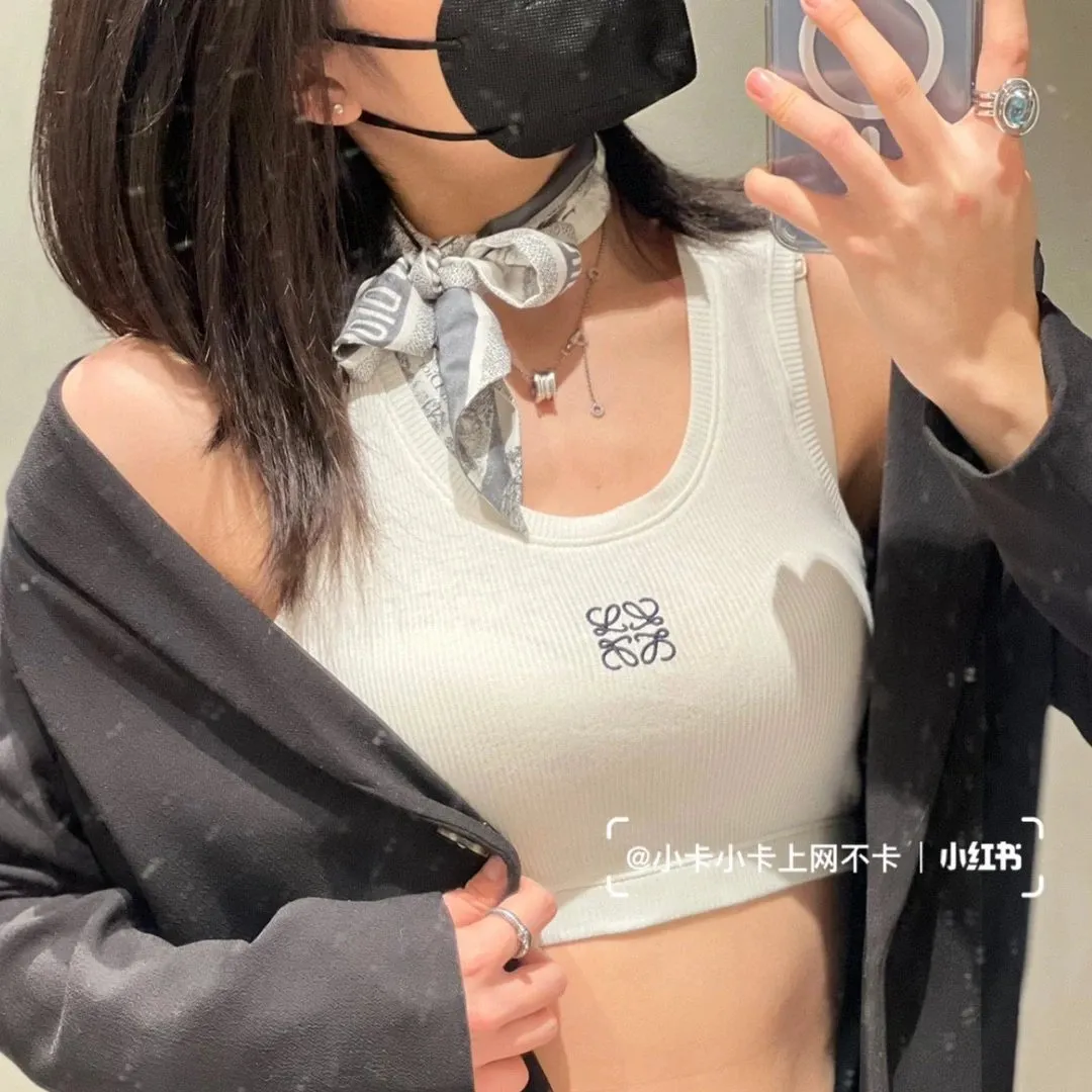Loewe Anagram Ribbed Crop Top [2 styles]