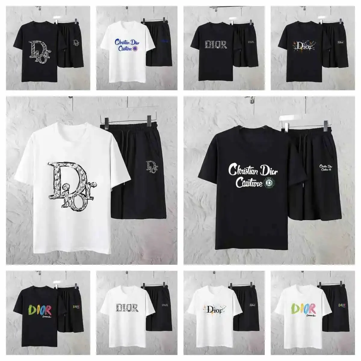 Dior Oblique T-Shirt/Shorts Set [10 styles]