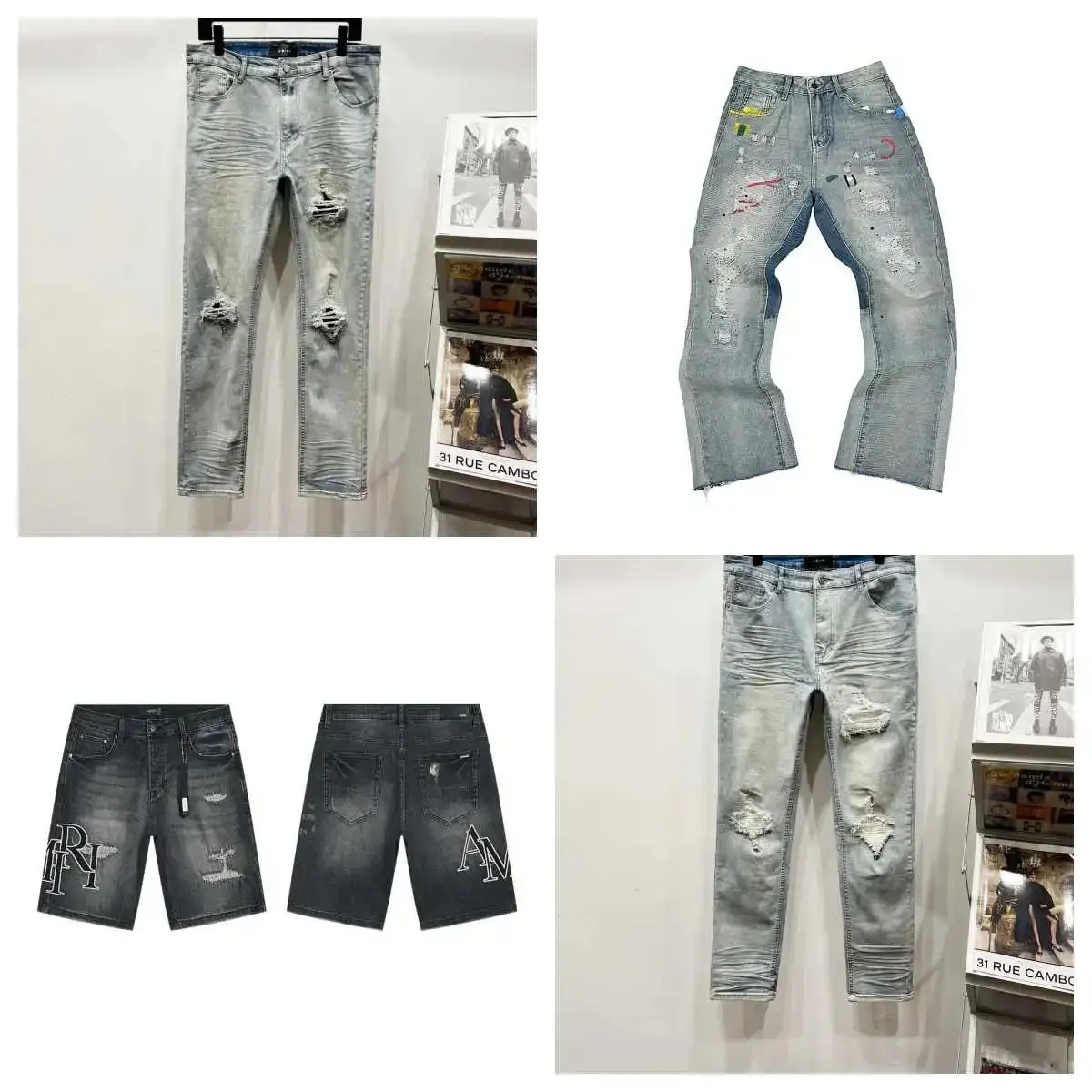 31 Rue Cambon Distressed Jeans & Shorts [4 styles]