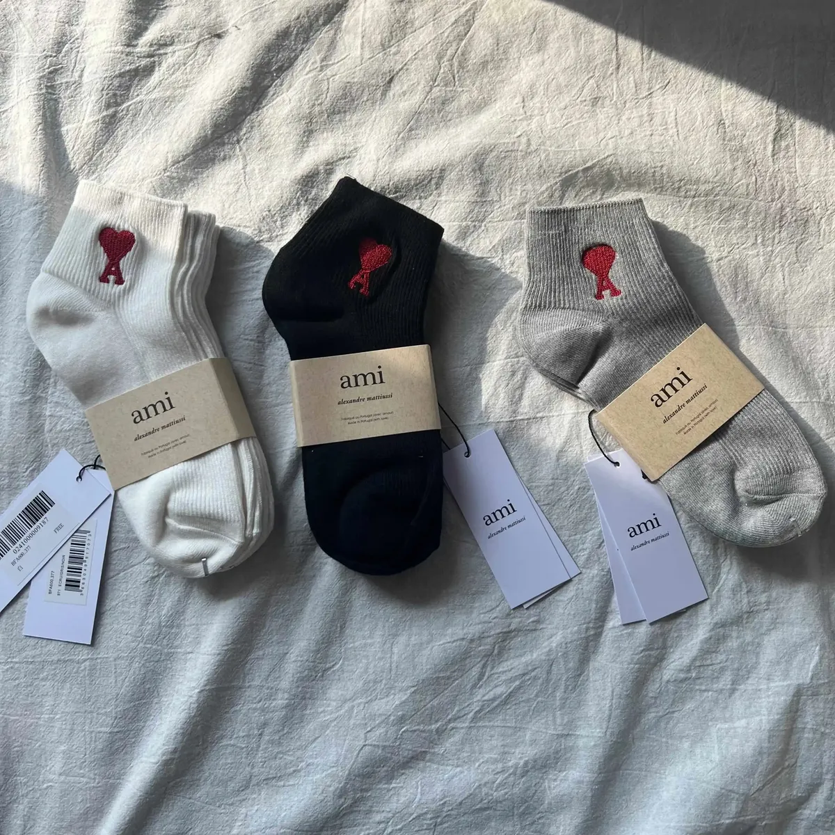 Ami Alexandre Mattiussi Heart Logo Socks [3 styles]