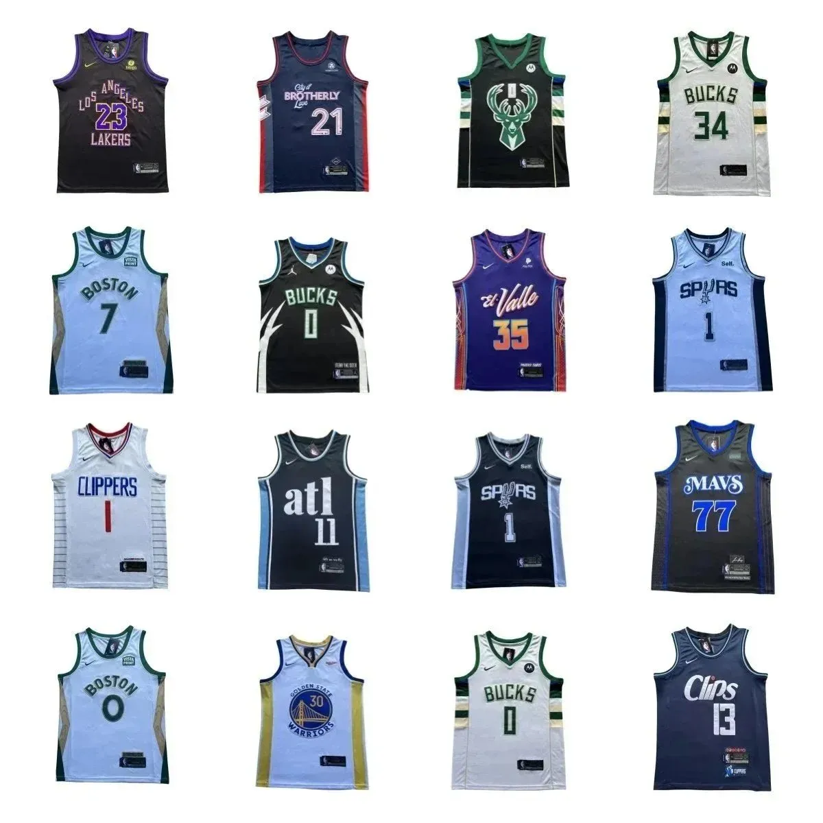 NBA City Edition & Statement Jerseys [16 Styles]