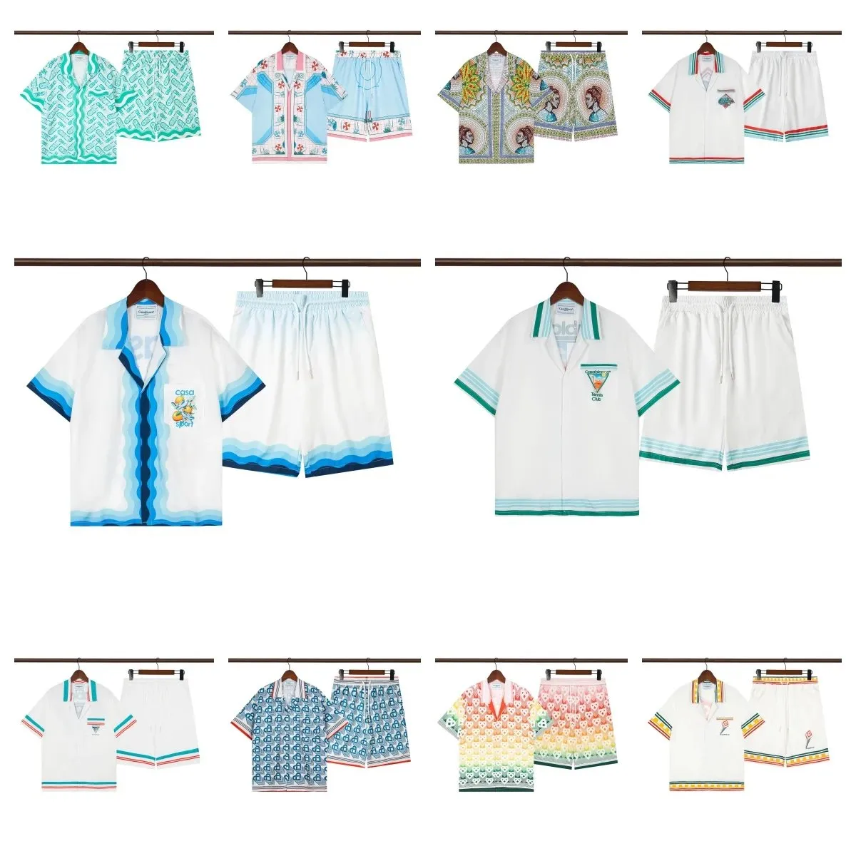 Casa Sport Short-Sleeve Shirt/Shorts Set [10 styles]