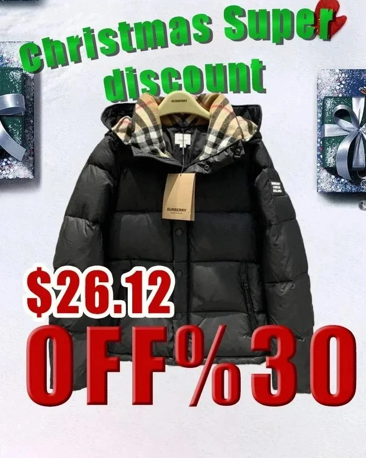 Burberry Check Hooded Puffer Jacket [8 styles]