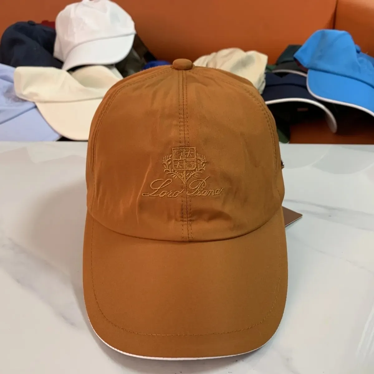 Loro Piana Embroidered Logo Baseball Cap