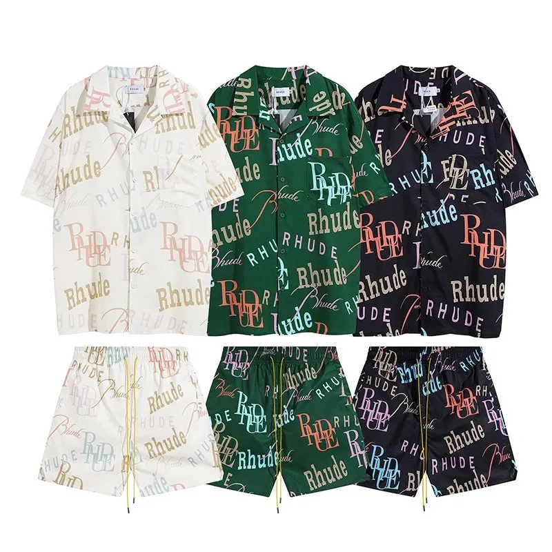 Rhude All-Over Print Shirt and Shorts Set [16 styles]