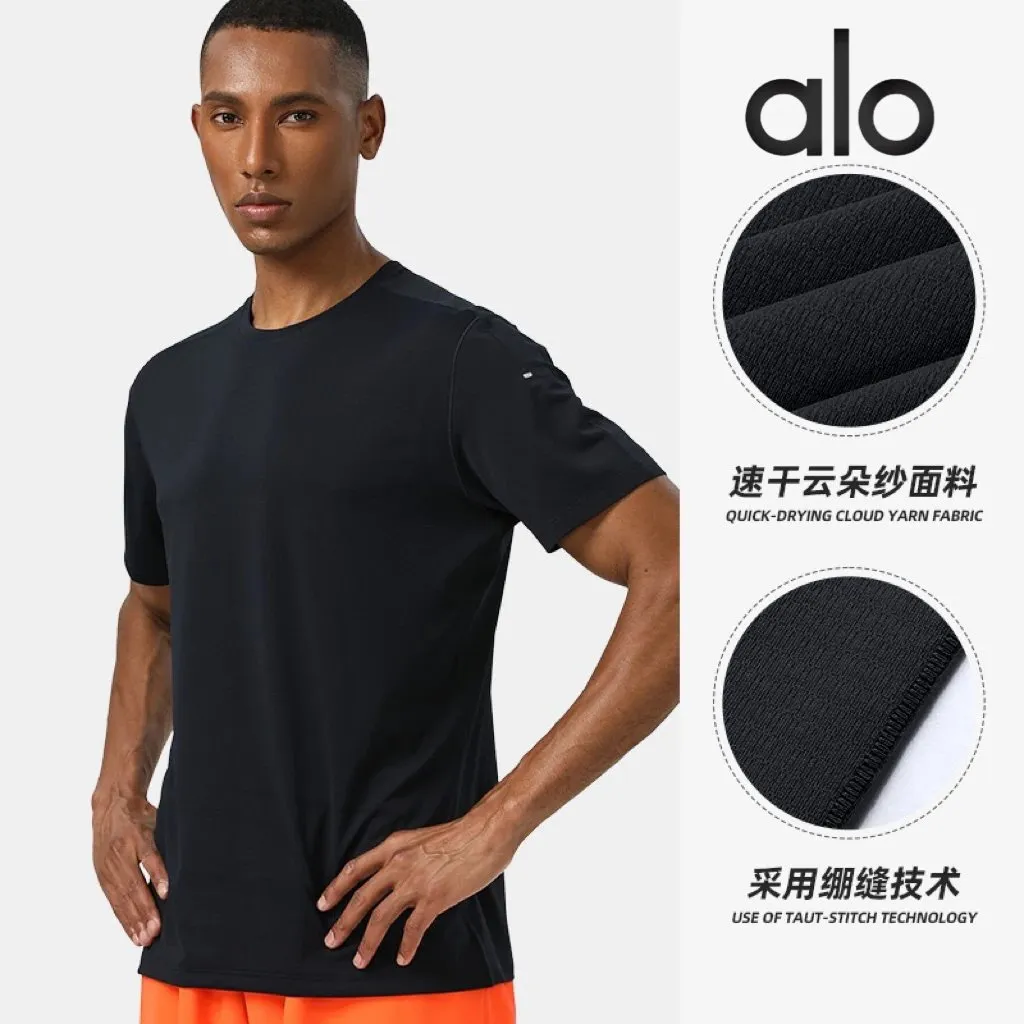 Alo Quick-Drying Cloud Yarn Fabric T-Shirt [3 styles]