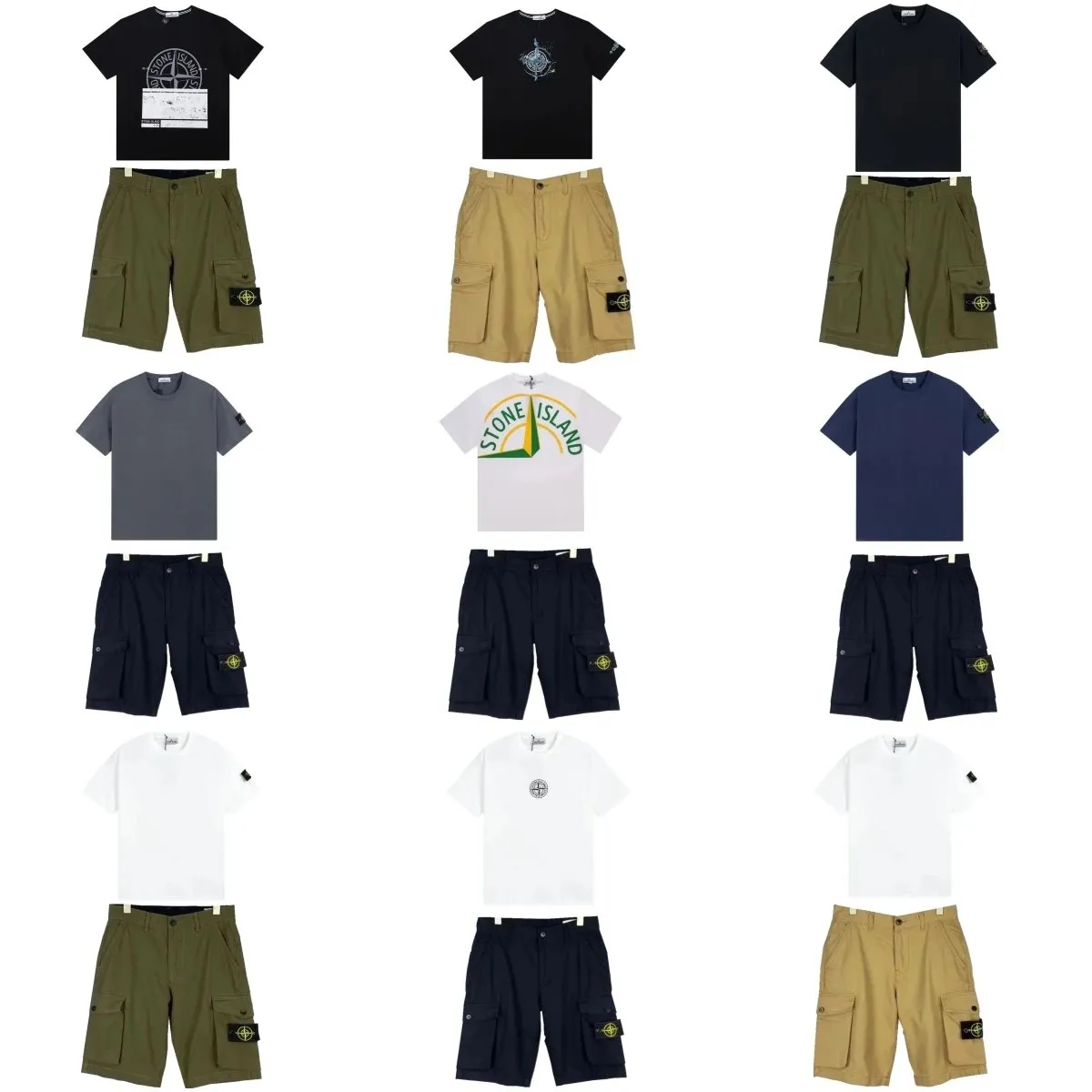 Stone Island T-Shirt/Shorts [37 styles]
