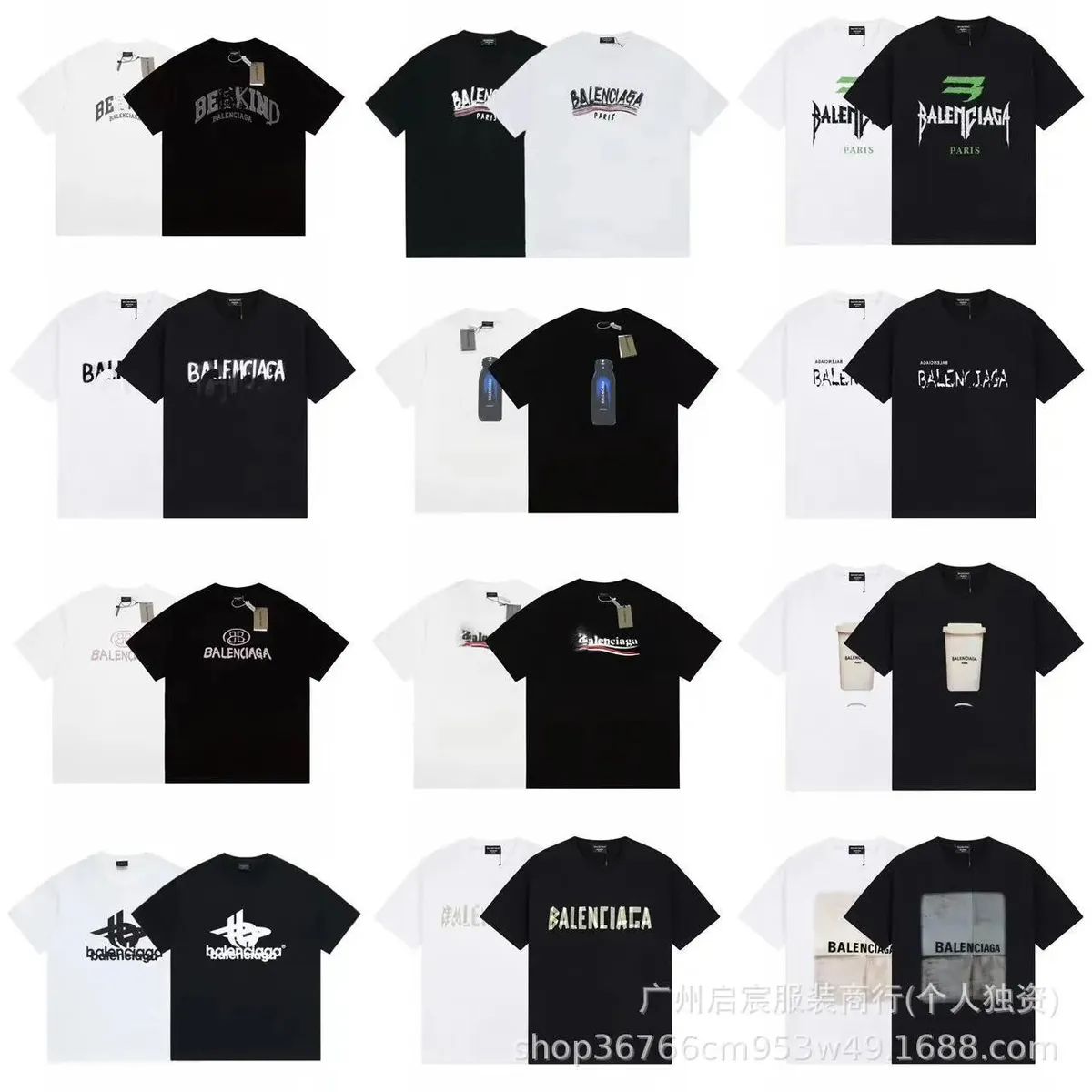 Balenciaga Graphic T-Shirts [40 styles]