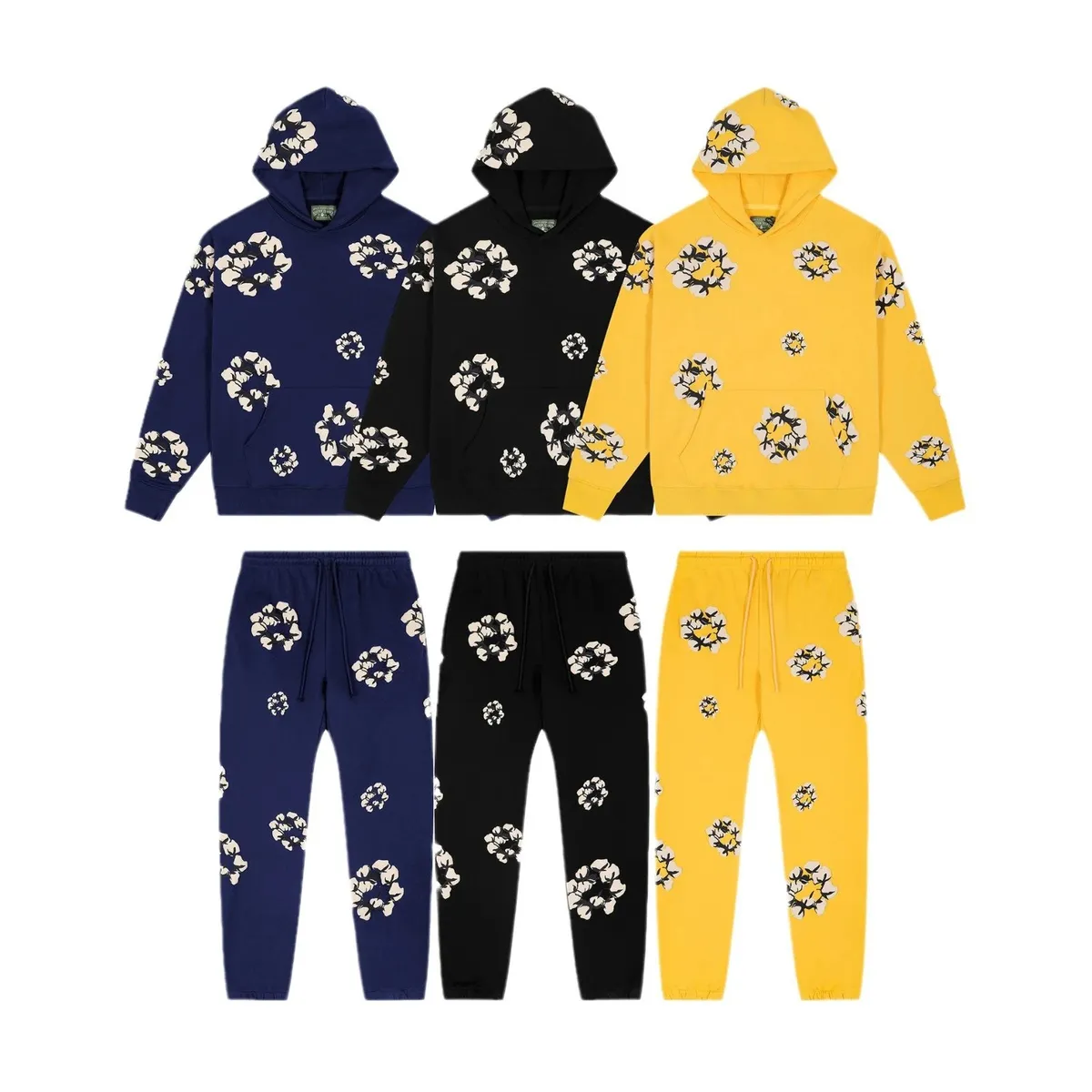 Floral Print Hoodie & Jogger Set [21 styles]