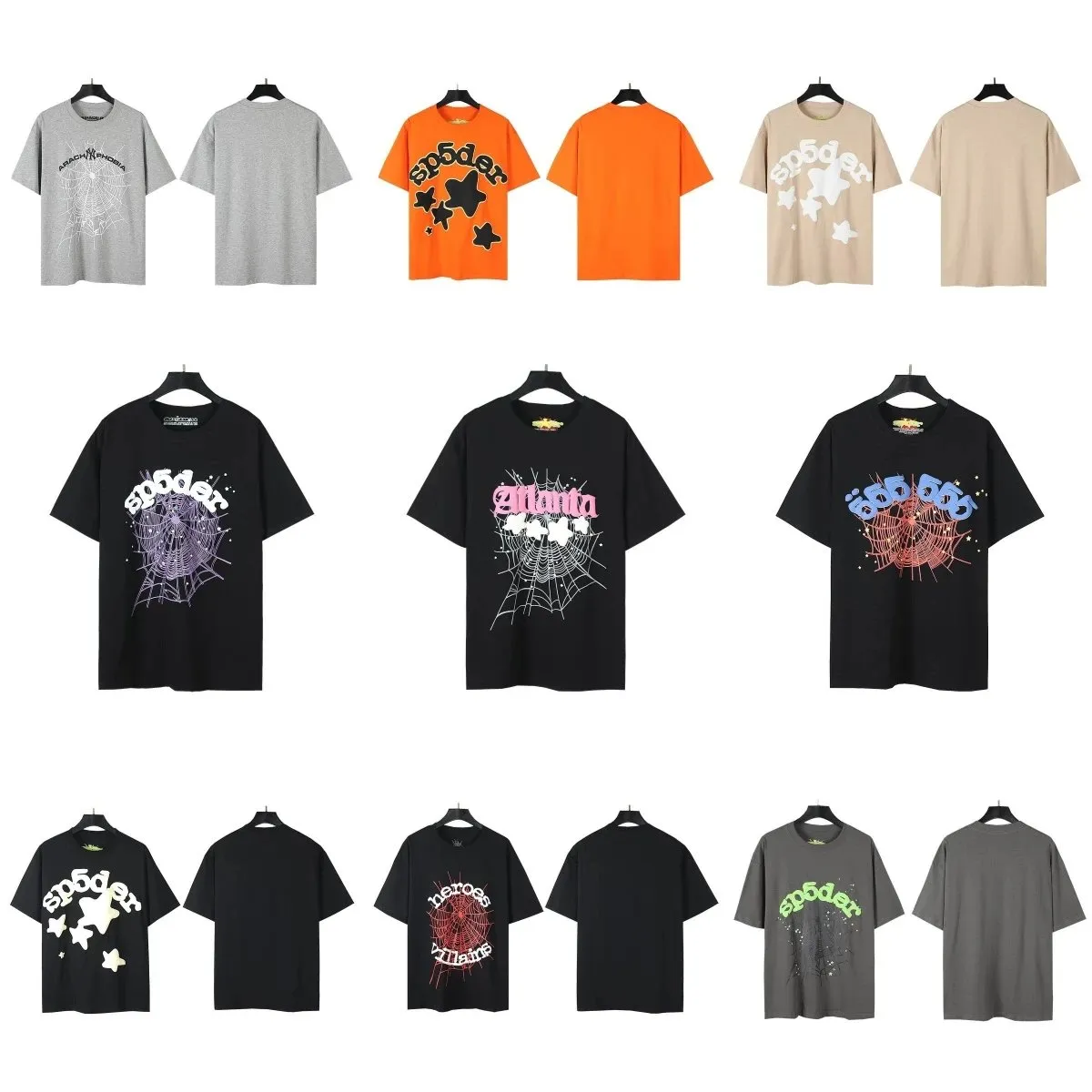 Spider Web Graphic T-Shirts [40 styles]