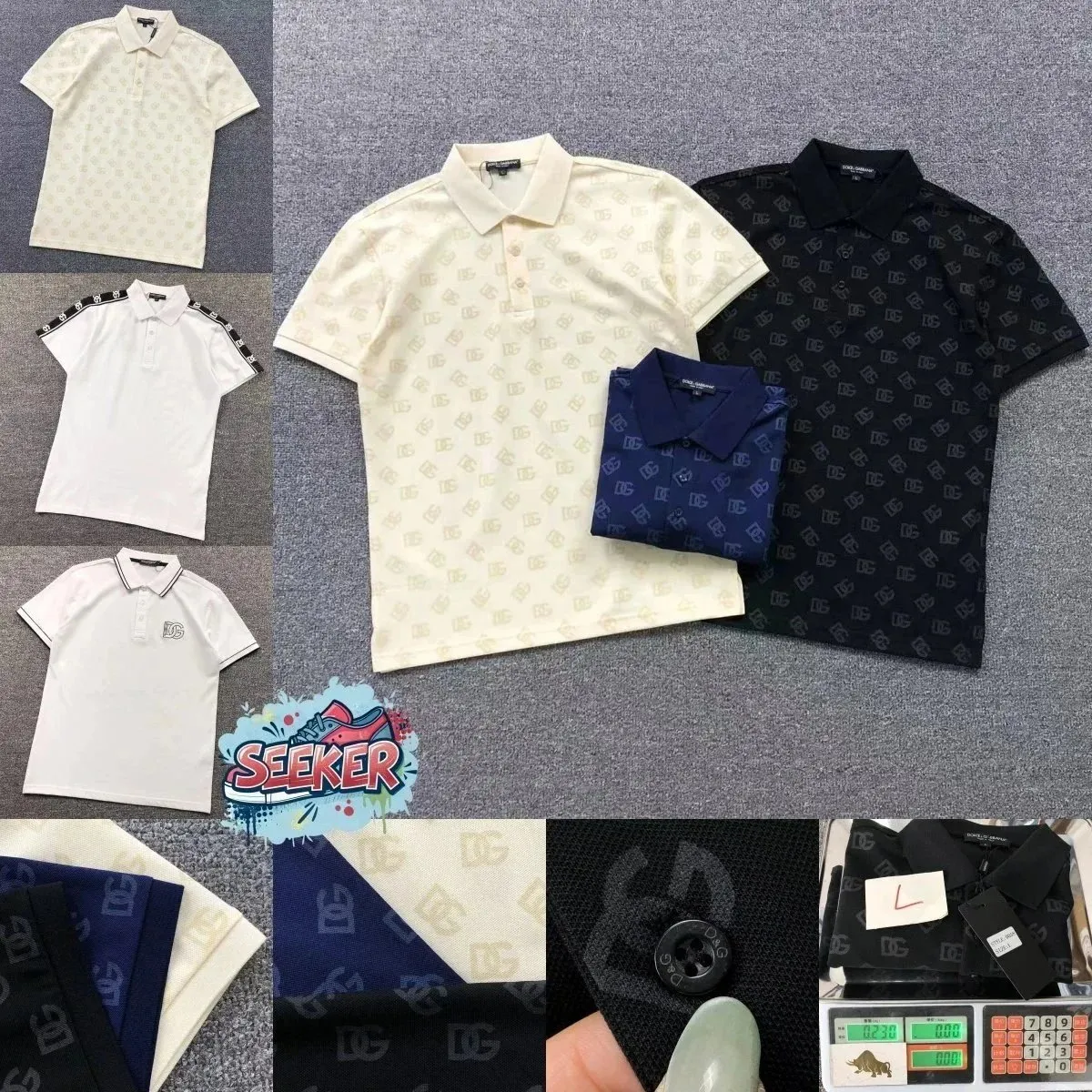 Dolce & Gabbana DG Monogram Polo Shirts [39 styles]