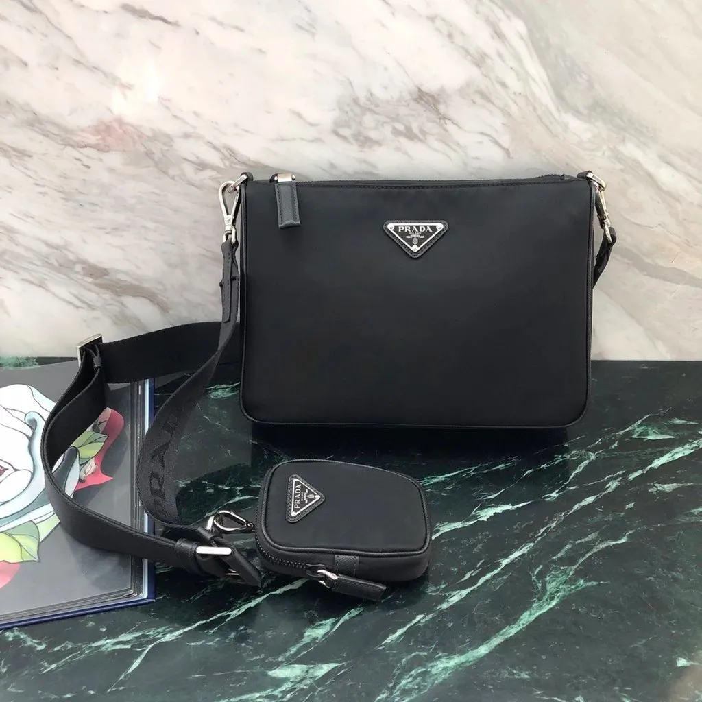 Prada Re-Nylon Messenger Bag with pouch [1 style]