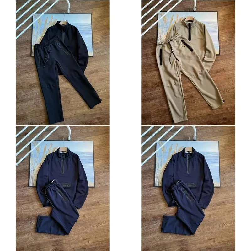 Unbranded Half-Zip Pullover & Jogger Set [5 styles]