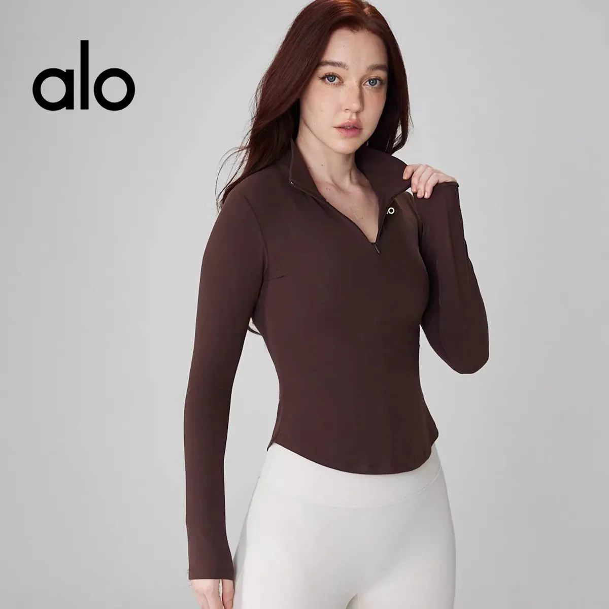 alo Long Sleeve Half-Zip Top [4 styles]