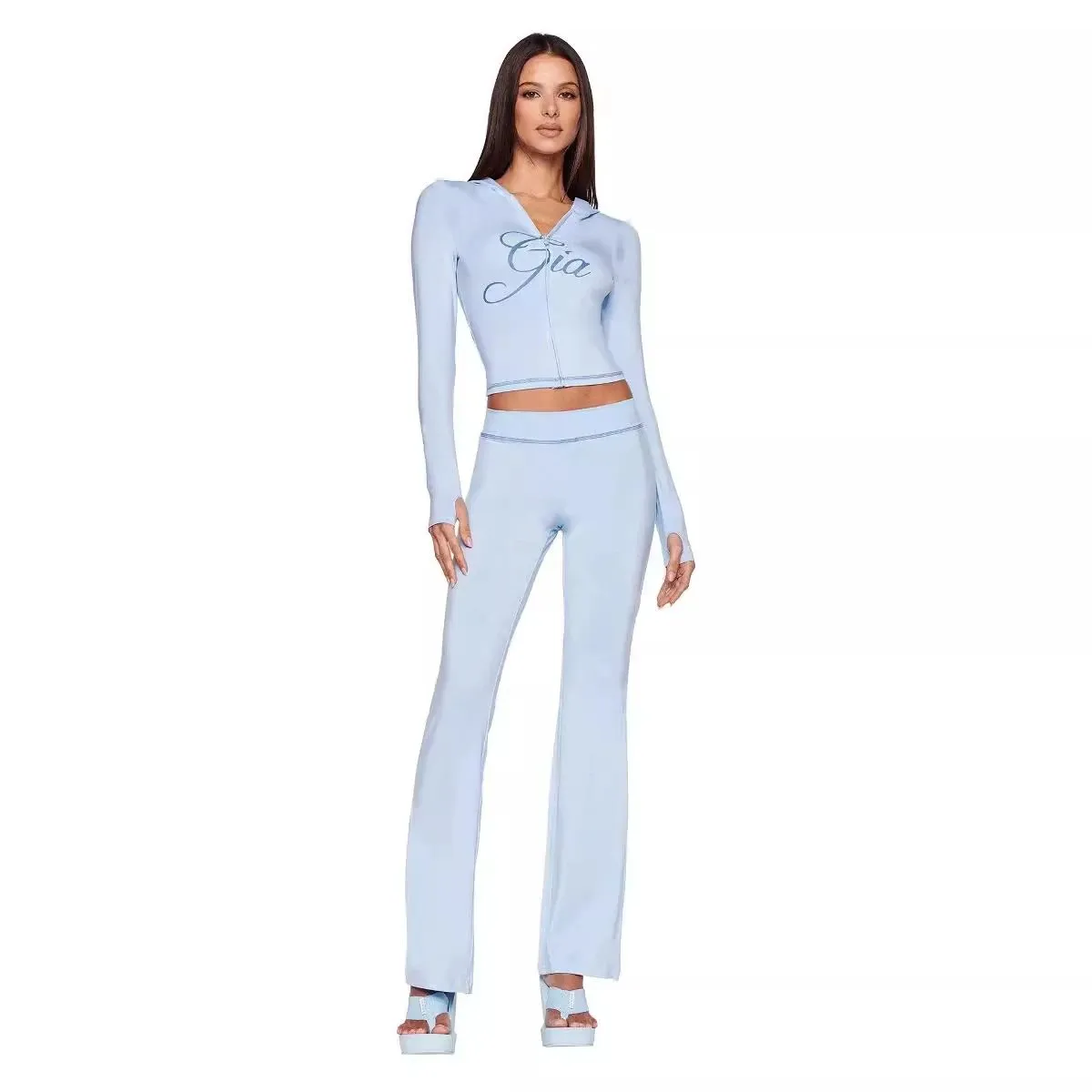Gia Cropped Hoodie & Matching Pants Set [6 styles]