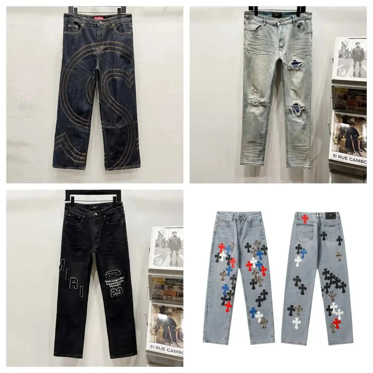 Supreme x Chrome Hearts Denim Jeans [4 styles]