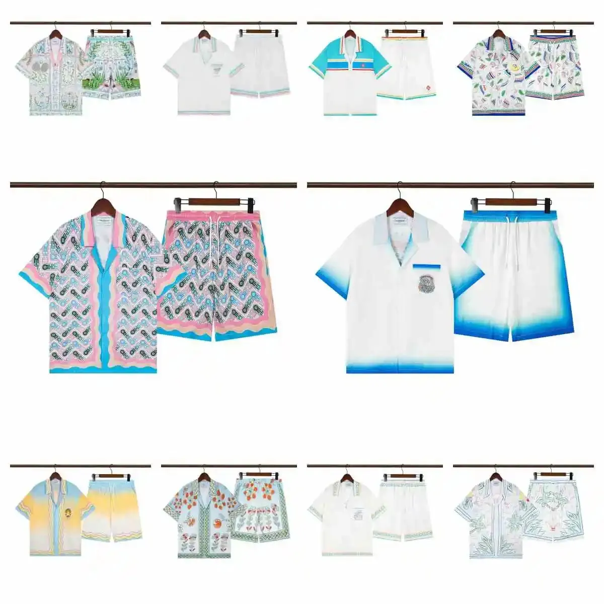 Dior Resort Collection Short-Sleeve Shirt/Shorts Sets [10 styles]
