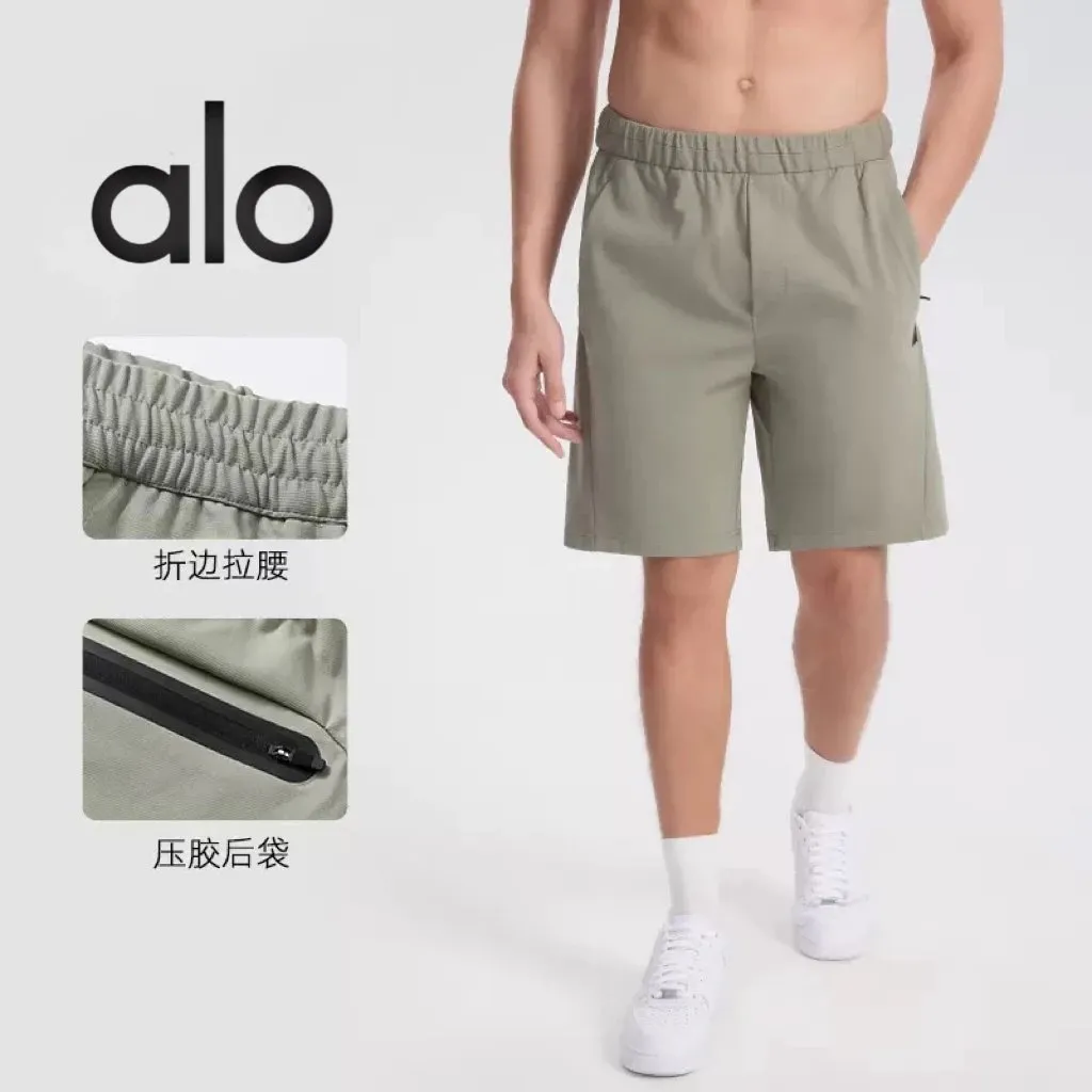 alo hemmed drawstring waist taped back pocket shorts [3 styles]