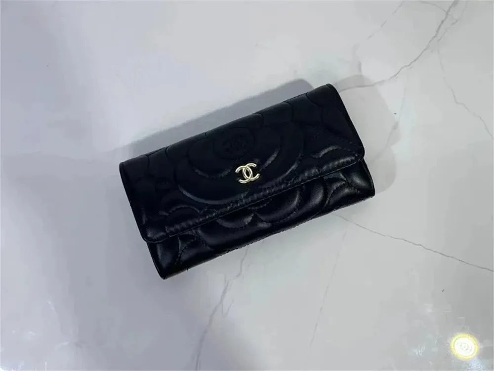 Chanel Camellia Quilted Wallet [7 styles]