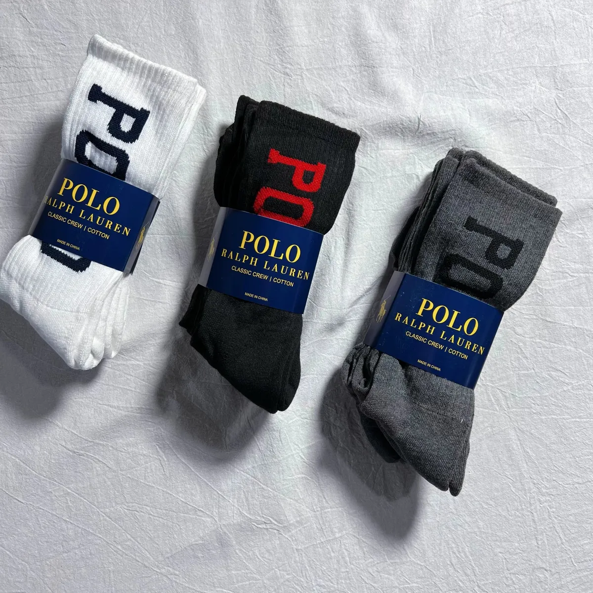 Polo Ralph Lauren Classic Crew Cotton Socks [3 styles]