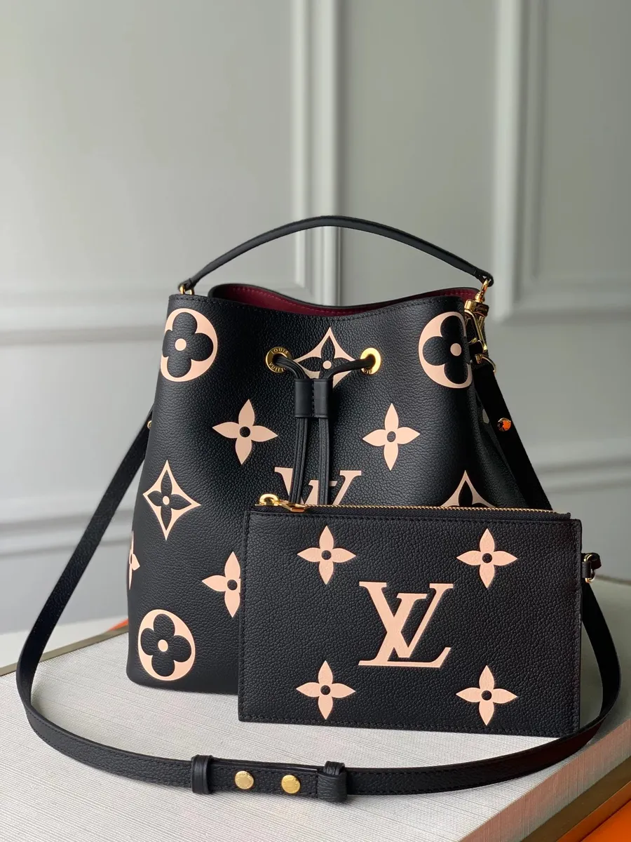 Louis Vuitton Monogram Reverse Bucket Bag with Pouch