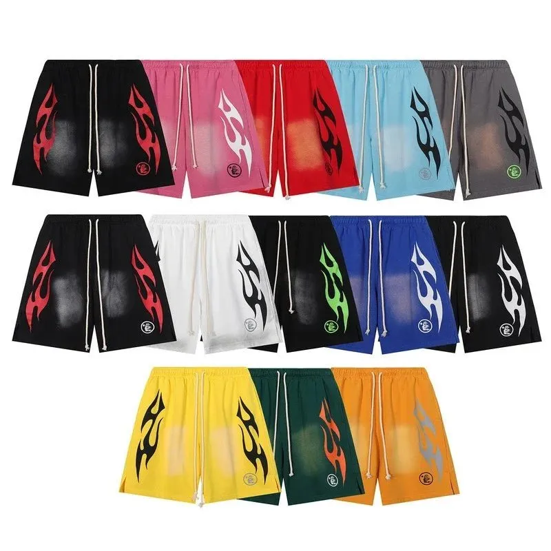 Flame Print Drawstring Shorts [13 styles]