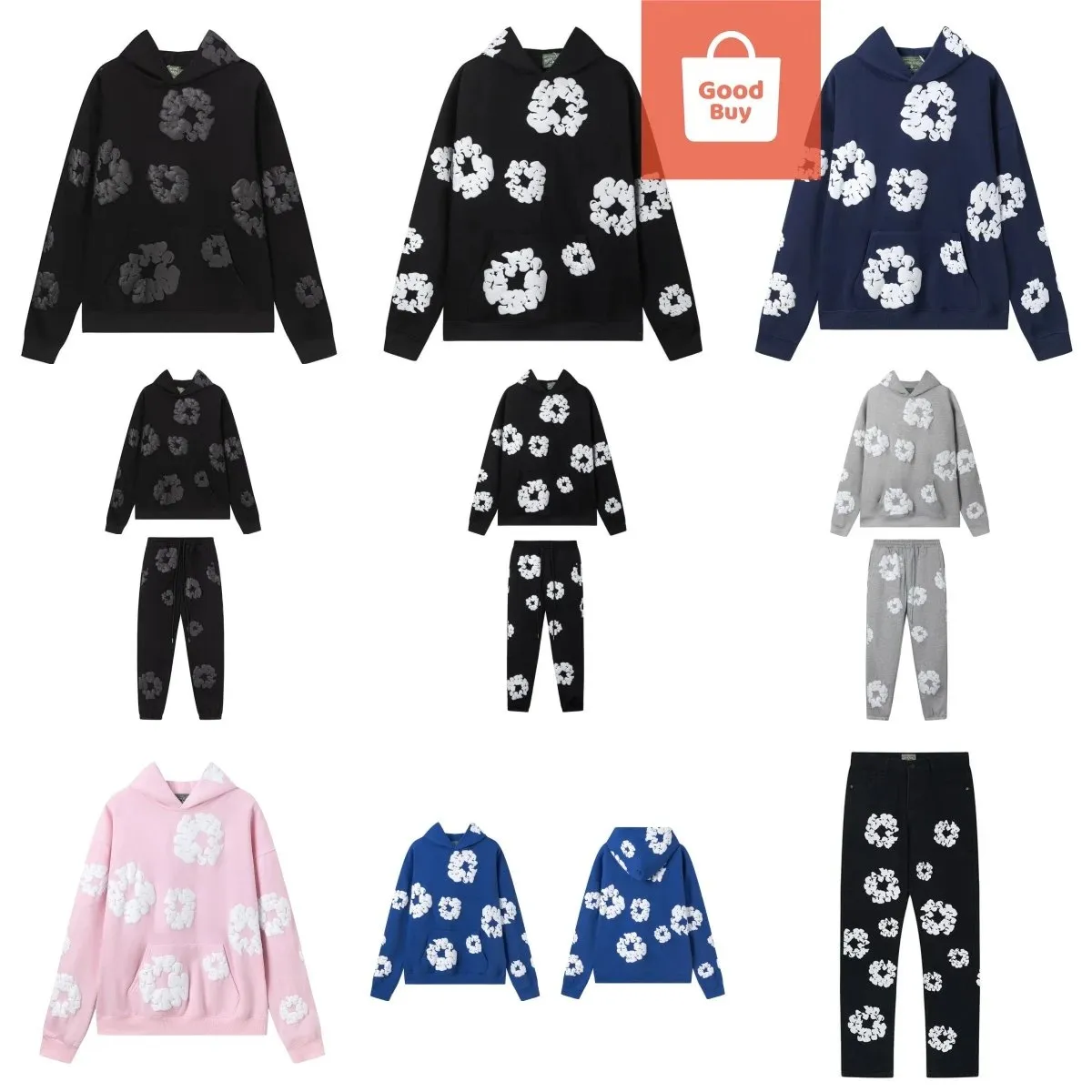 Floral Print Hoodie Set [37 styles]