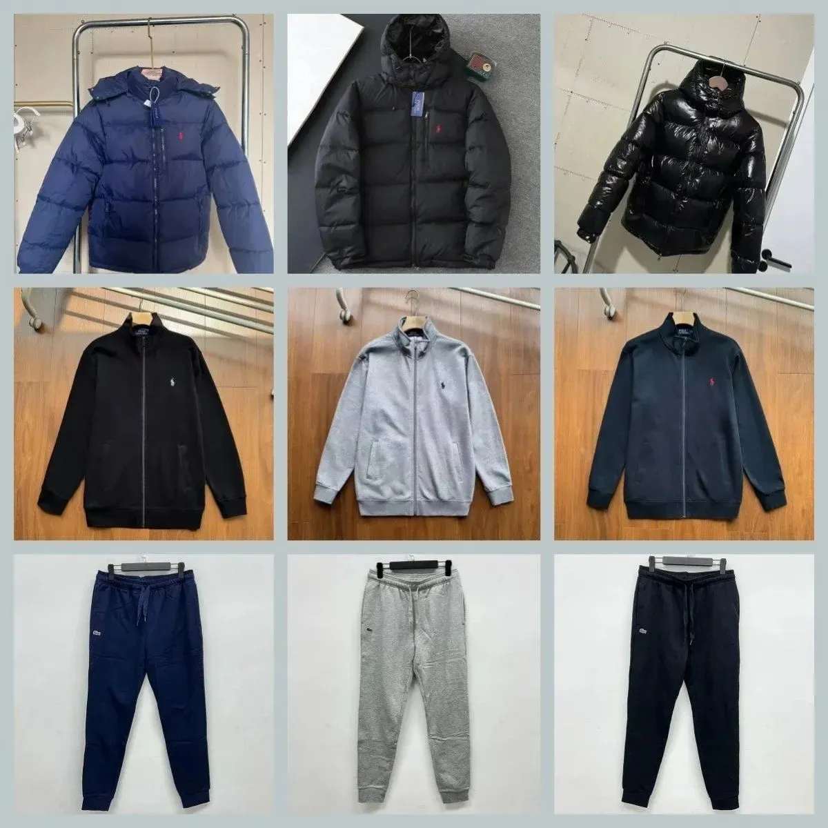 Ralph Lauren Puffer Jacket & Hoodie / Lacoste Jogger Pants [39 styles]