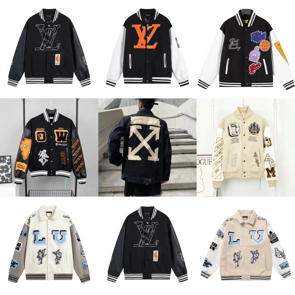 LV x Off-White Varsity Jackets [40 styles]
