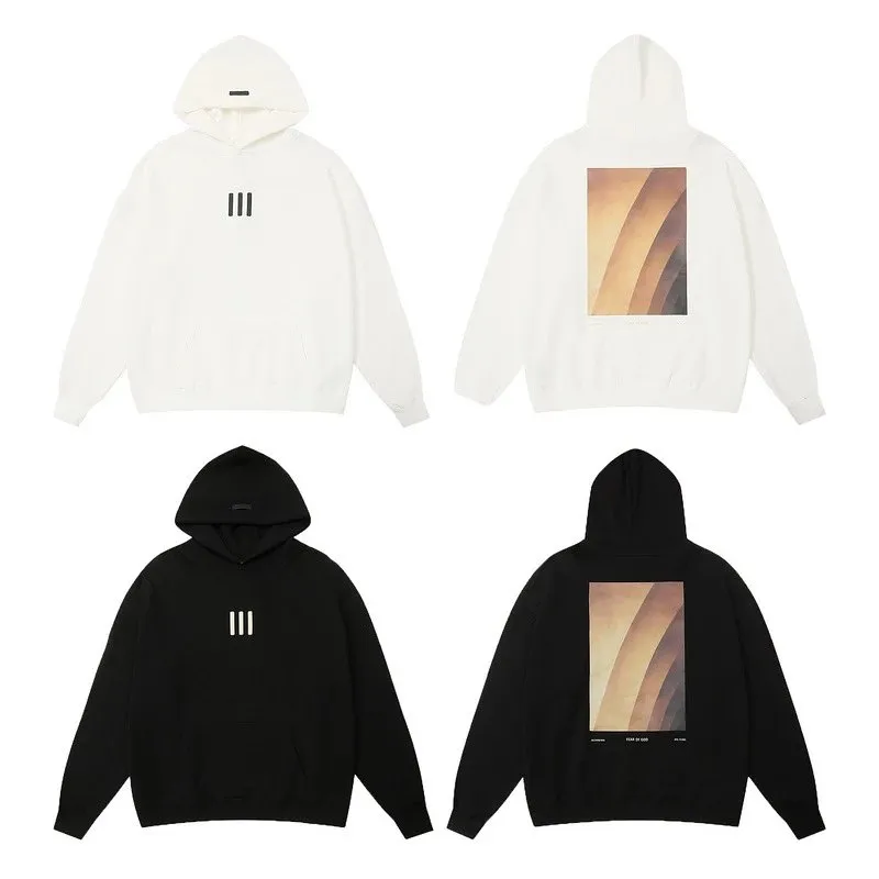 Three Lines Abstract Print Hoodie [2 styles]