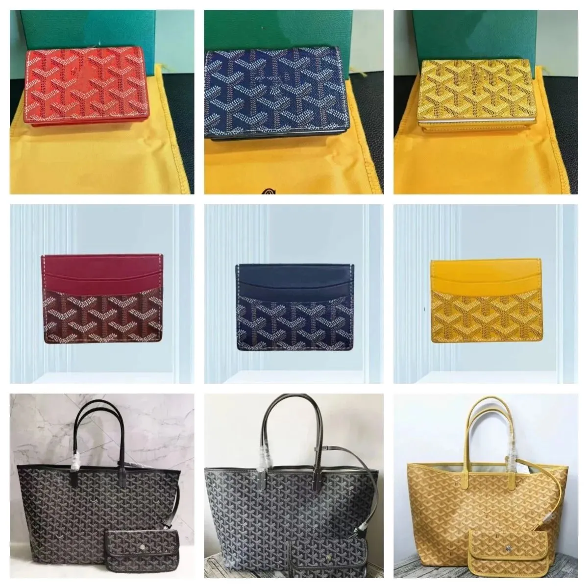 Goyard Saint Louis Tote Bag & Card Holder Set [40 styles]