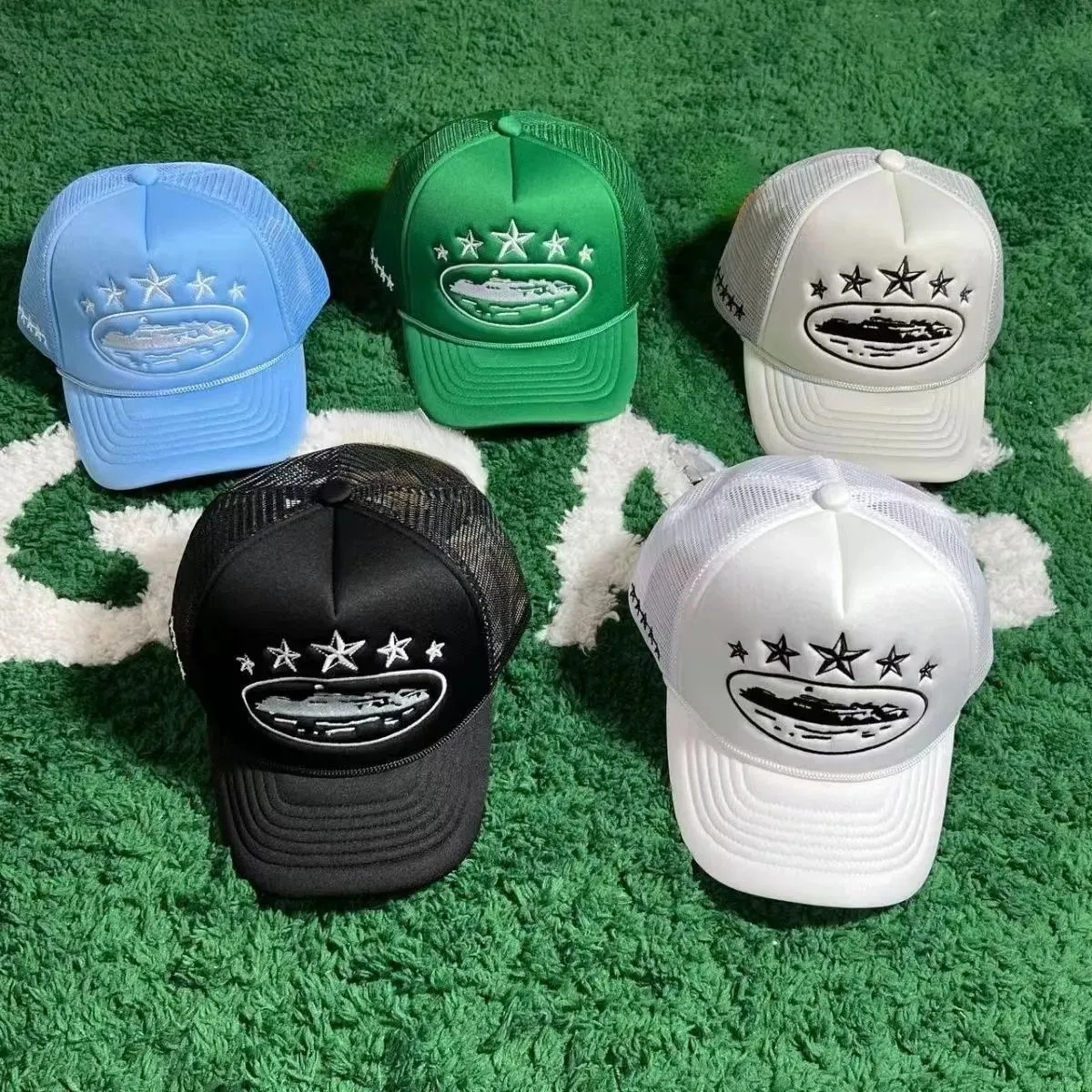 Trucker Hat with Star & Boat Embroidery [5 Colors Available]