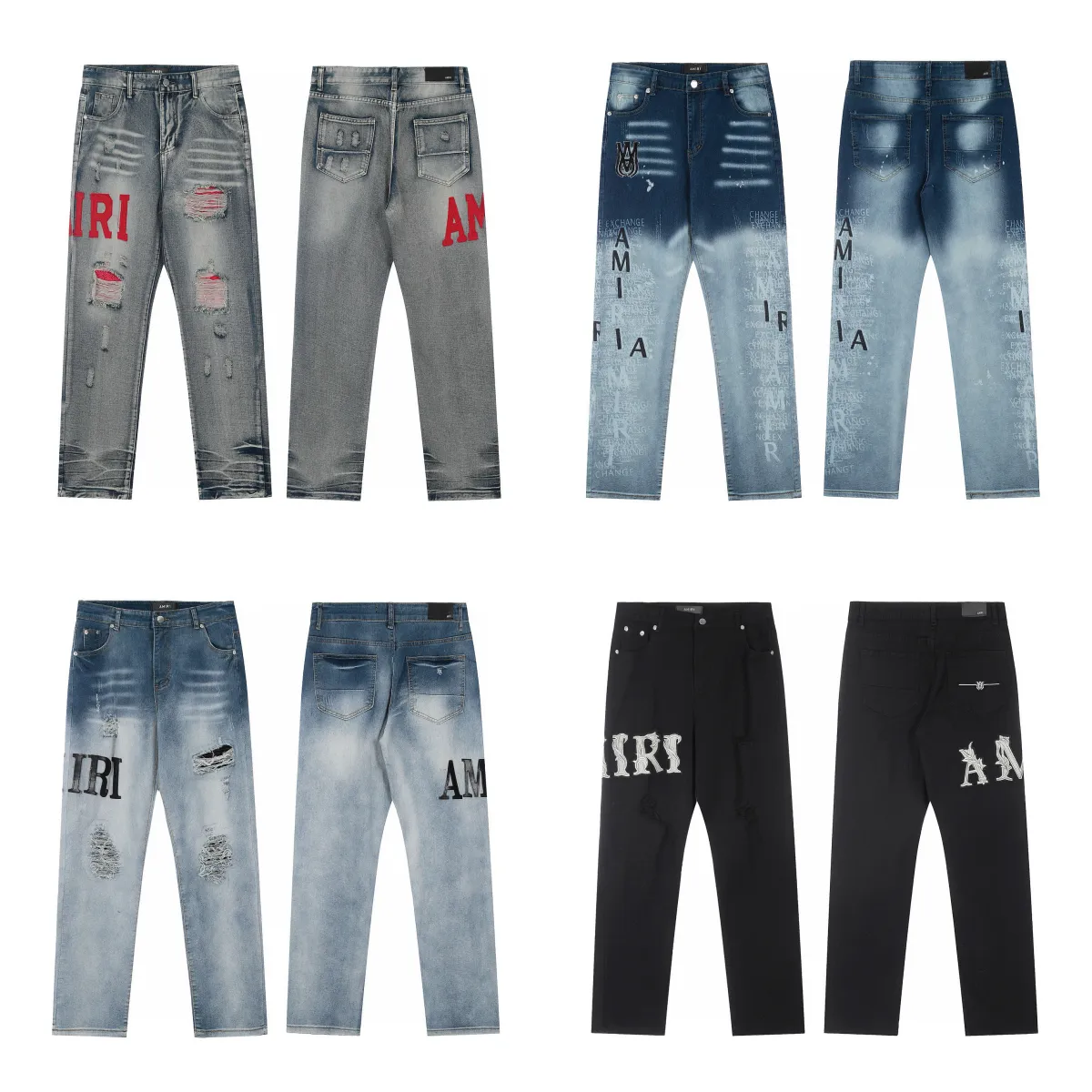Amiri Distressed Logo Jeans [4 styles]