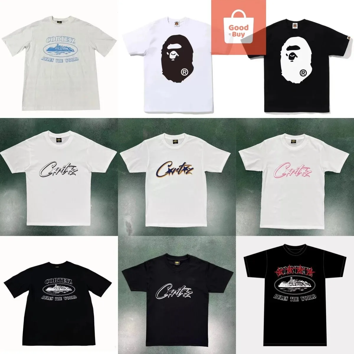 A Bathing Ape Cortez T-Shirts [40 styles]