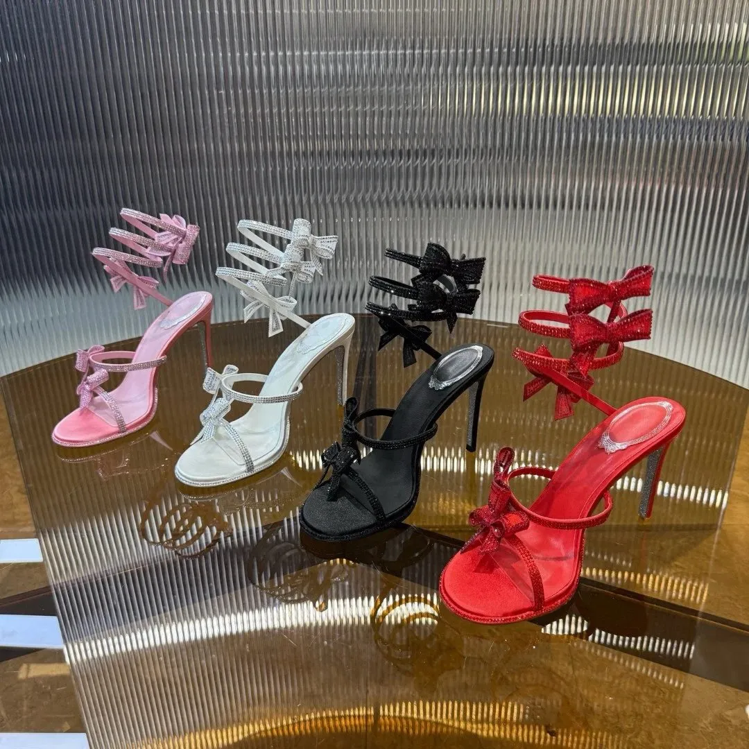 Bow-Strap High Heel Sandals [4 styles]