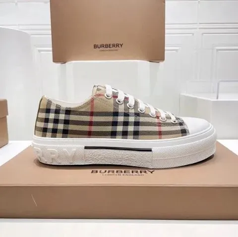Burberry Check Canvas Sneakers [2 styles]