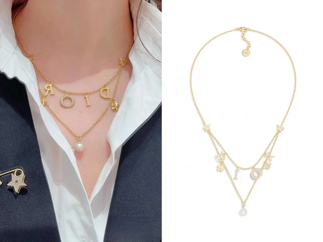 Dior D-Joy Multi-Layer Necklace