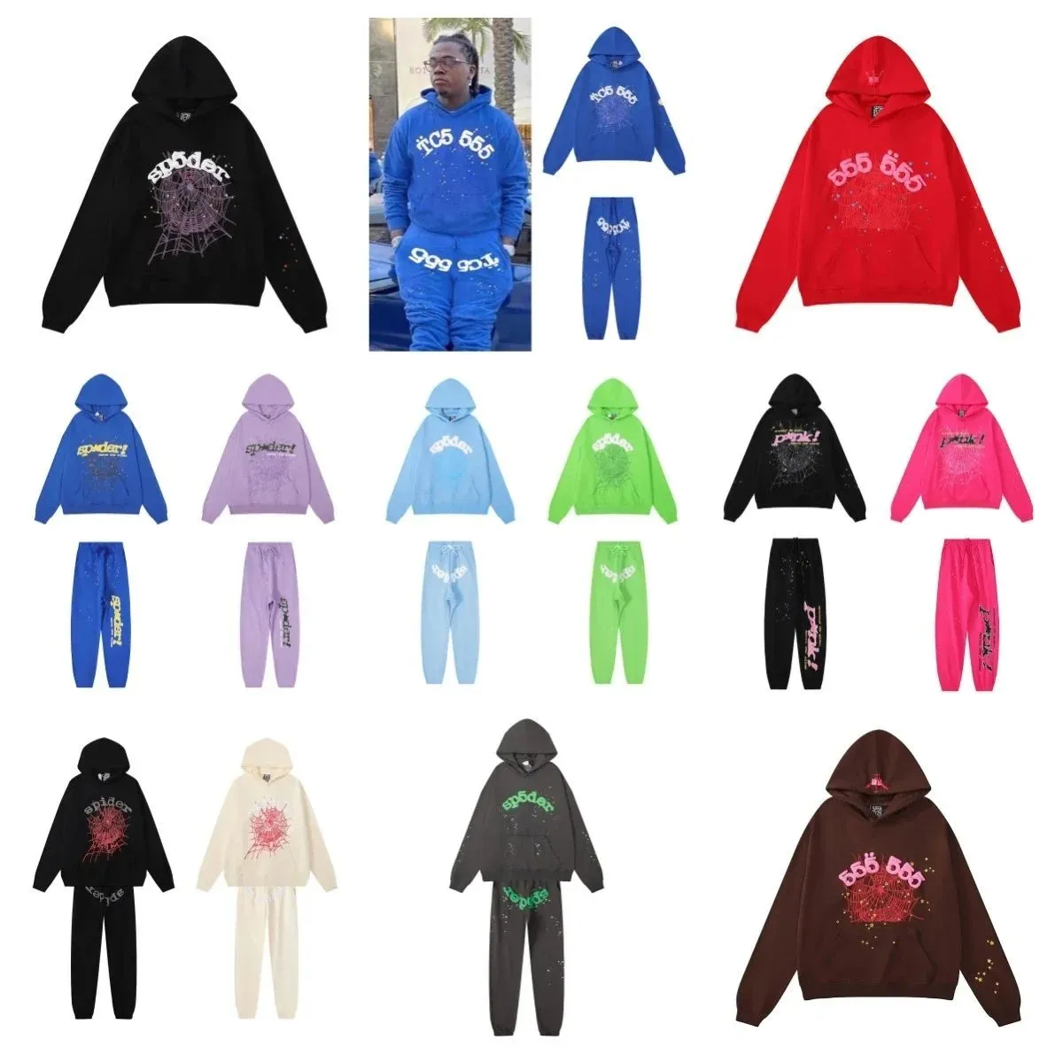 Spider 666 Hoodie & Jogger Set [28 styles]