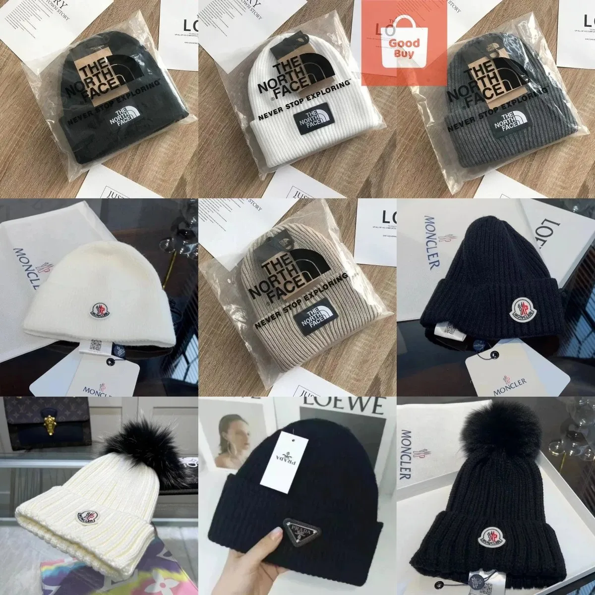 The North Face / Moncler / Prada Beanie Hats [26 styles]