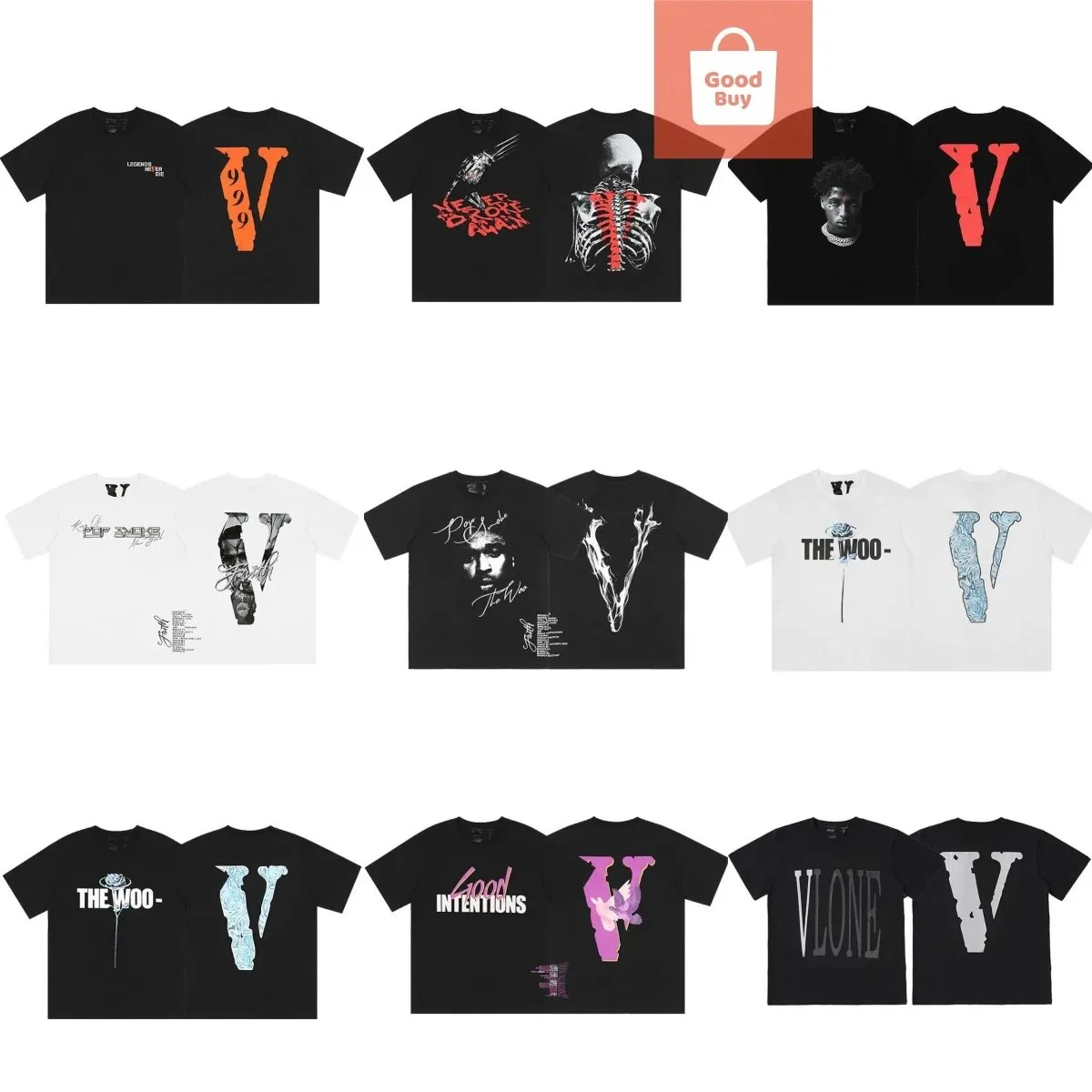The Woo V Collection T-Shirts [39 styles]