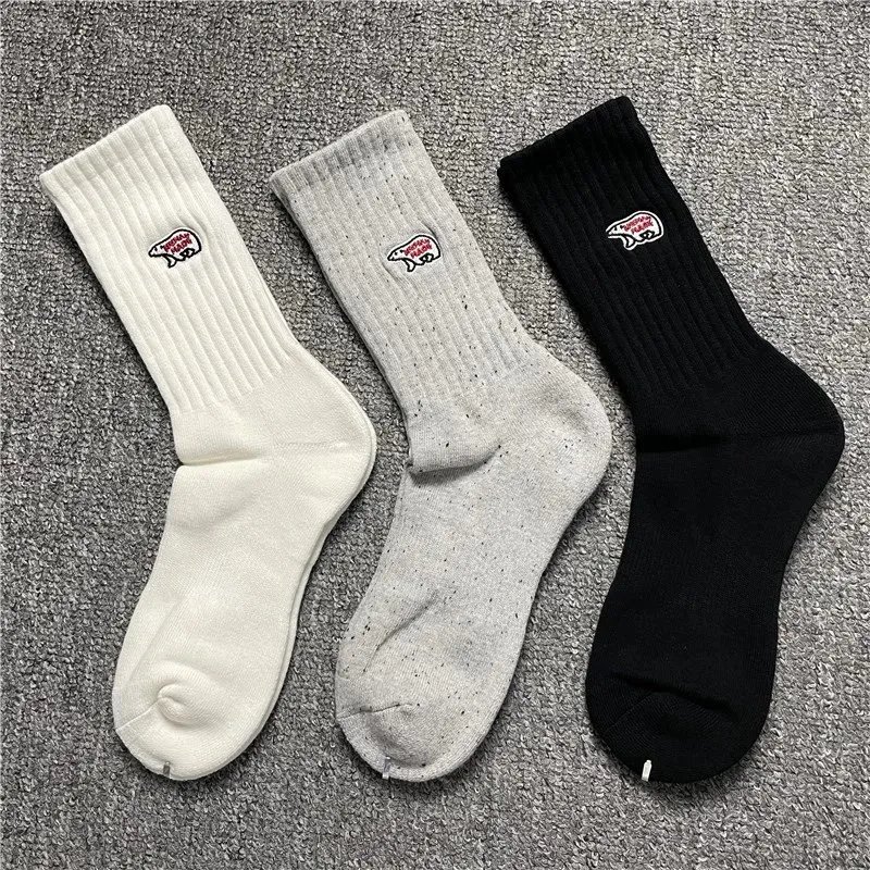 Polar Bear Embroidered Crew Socks [1 style]