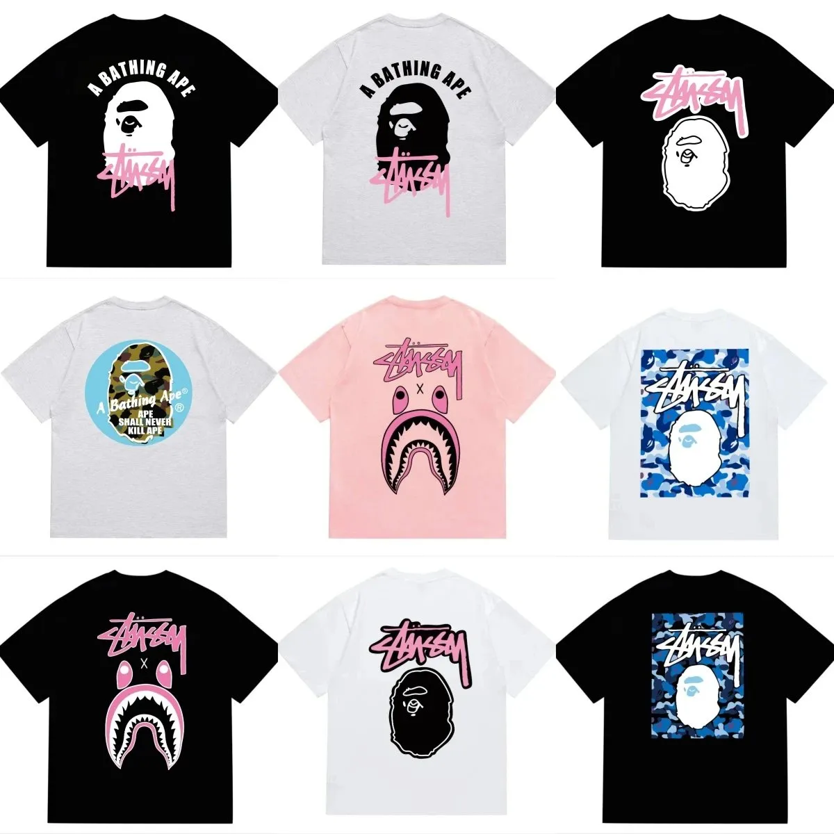 Stussy x A Bathing Ape T-Shirts [40 styles]