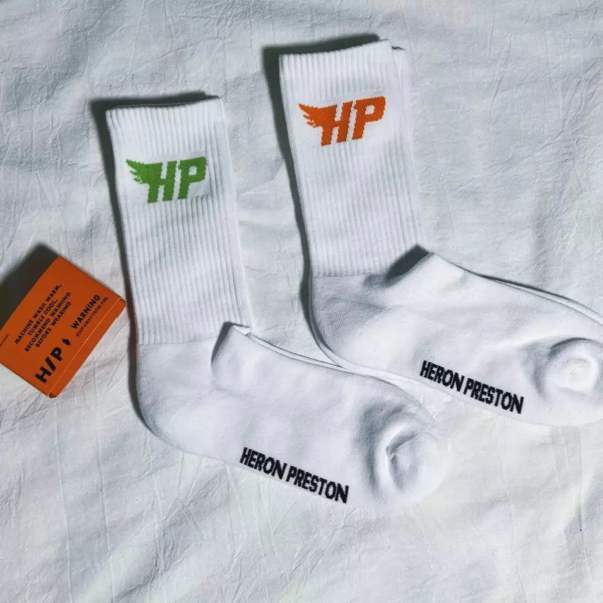 Heron Preston HP Logo Crew Socks