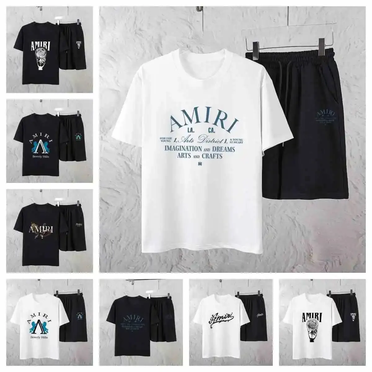 Amiri Graphic Print T-Shirt/Shorts Set [8 styles]