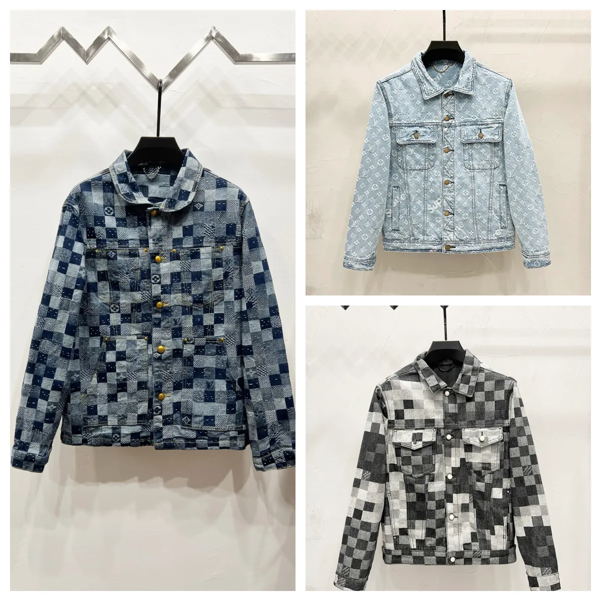 Louis Vuitton Monogram Denim Trucker Jacket [3 styles]